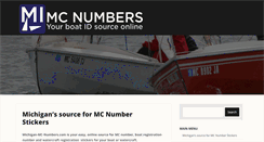 Desktop Screenshot of michigan-mc-numbers.com